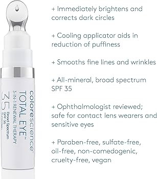 Colorescience Total Eye 3-in-1 Anti-Aging Renewal Therapy for Wrinkles & Dark Circle | Amazon (US)