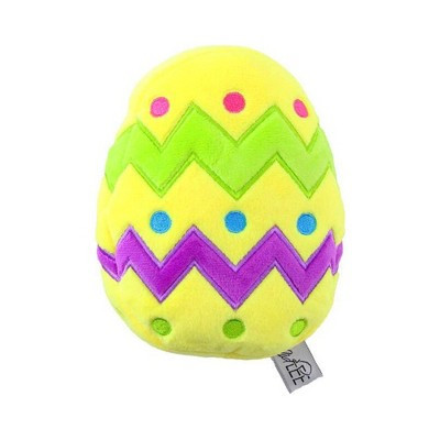 Midlee Plush Easter Egg Dog Toy with Squeaker (Yellow)-Large | Target
