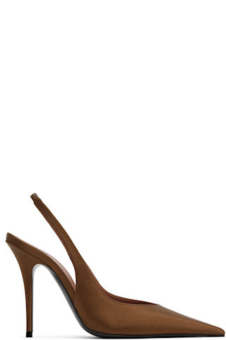 Brown Anok Sling 105 Heels | SSENSE