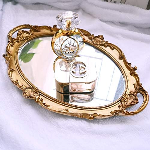 Mukily Mirrored Tray,Decorative Mirror for Perfume Organizer Jewelry Dresser Organizer Tray & Displa | Amazon (US)