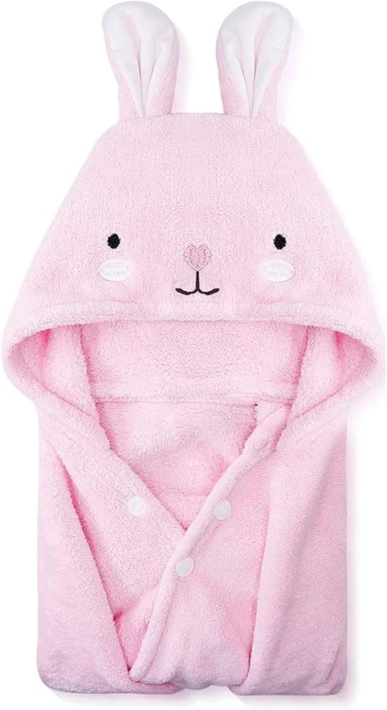 ROMASA Toddler Hooded Bath Towel Ultra Soft Towel Highly Absorbent Bathrobe Blanket for Boys Girl... | Amazon (US)