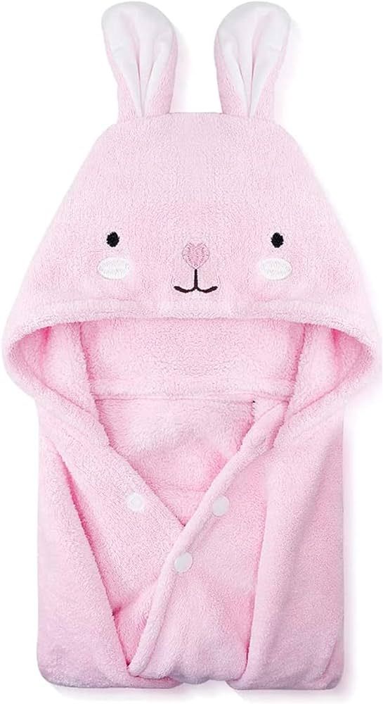 Toddler Hooded Bath Towel Ultra Soft Towel Highly Absorbent Bathrobe Blanket Baby Shower Gifts fo... | Amazon (US)