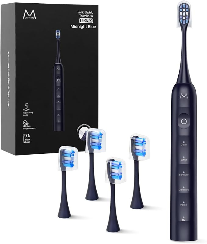 Electric Toothbrush, Marlincare Electric Toothbrush for Adults 180 Days Battery Life Rechargeable... | Amazon (US)