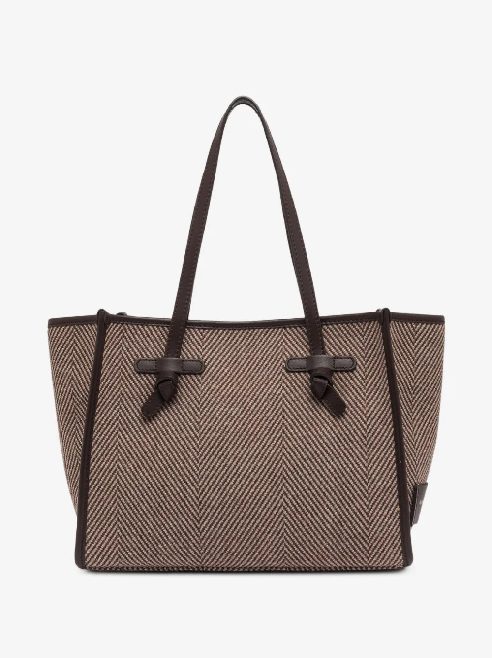 Marcella herringbone-weave tote bag | Farfetch Global