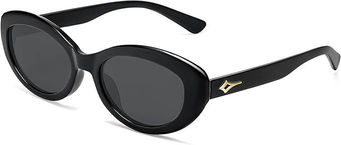 SOJOS Trendy Oval Polarized Sunglasses for Women Retro Small Slight Cat Eye Sun Glasses 90s Shade... | Amazon (US)