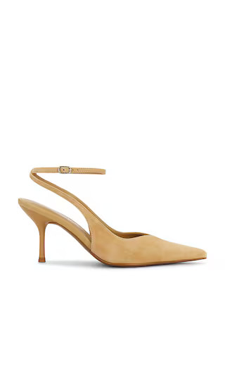 Executive Pump in Camel Suede | Revolve Clothing (Global)