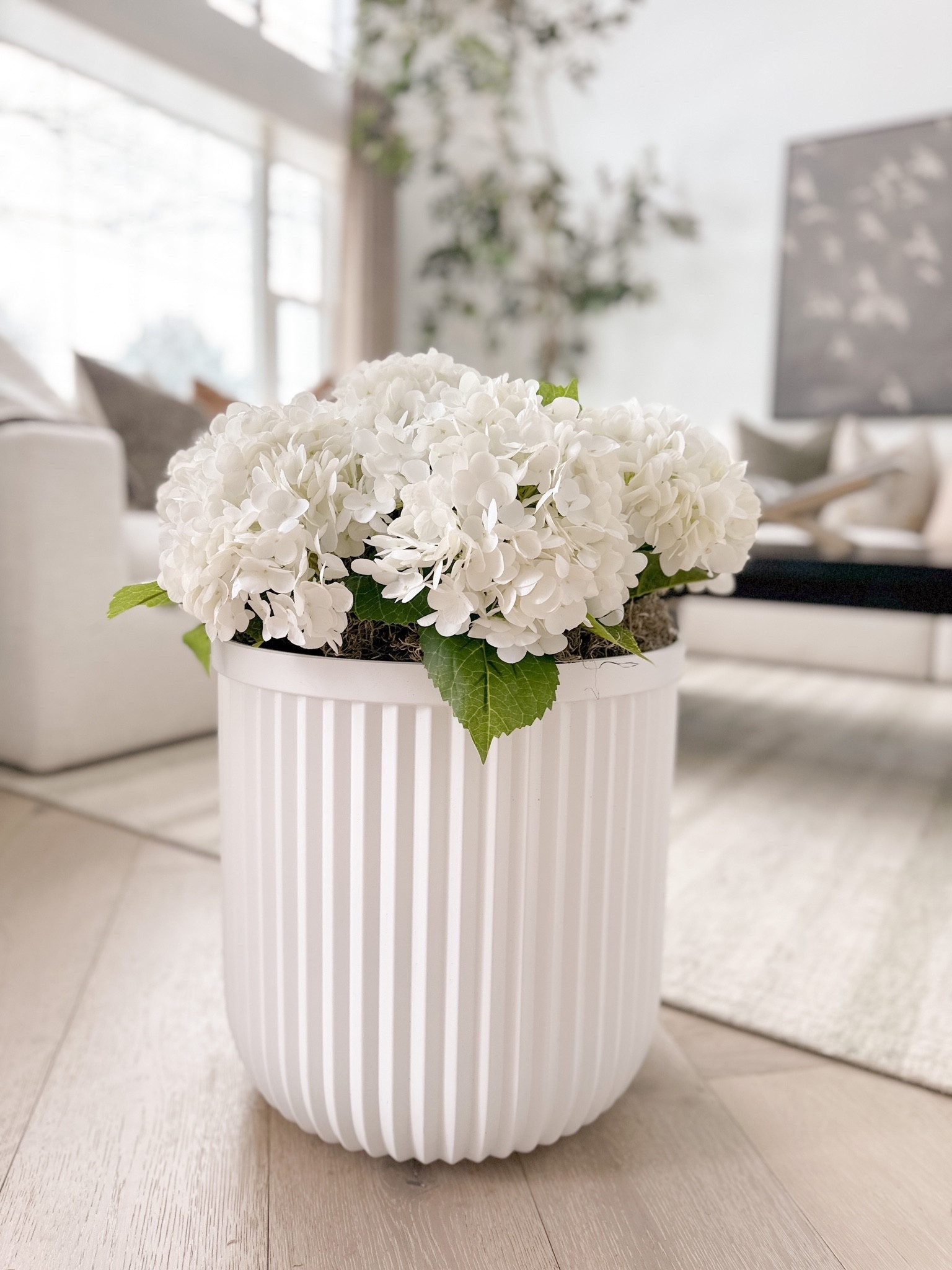Can you believe this Pottery Barn planter dupe? And that these hydrangeas will last forever?! Shop my DIY hydrangea Spring plant! 

Pottery barn / Walmart finds /Walmart planter / fluted planter /faux flowers /faux stems /spring /front porch /porch inspiration #LTKunder50 

#LTKhome #LTKfindsunder100 #LTKfindsunder50
