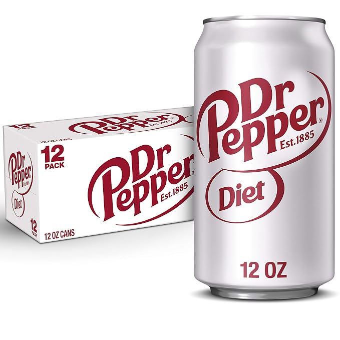 Diet Dr Pepper Soda, 12 fl oz cans, pack of 12 | Amazon (US)