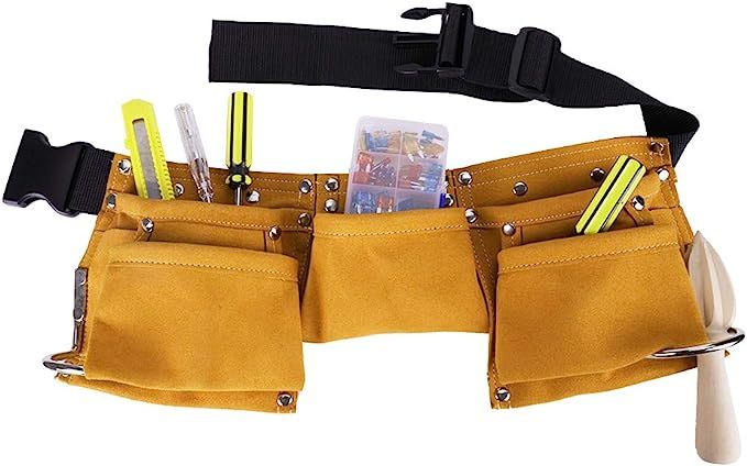 Swovo Kid Tool Belt Adjustable Leather Kids Tool Belt Dress Up Child's Tool Pouch for Role Play G... | Amazon (US)