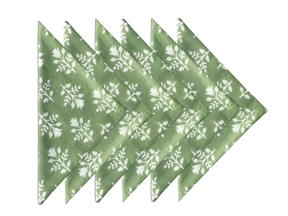 Craftbot Soft Cotton Dinner Napkins 18x18 inches - Washable Thin Cloth Napkins Set of 6 - Everyda... | Amazon (US)