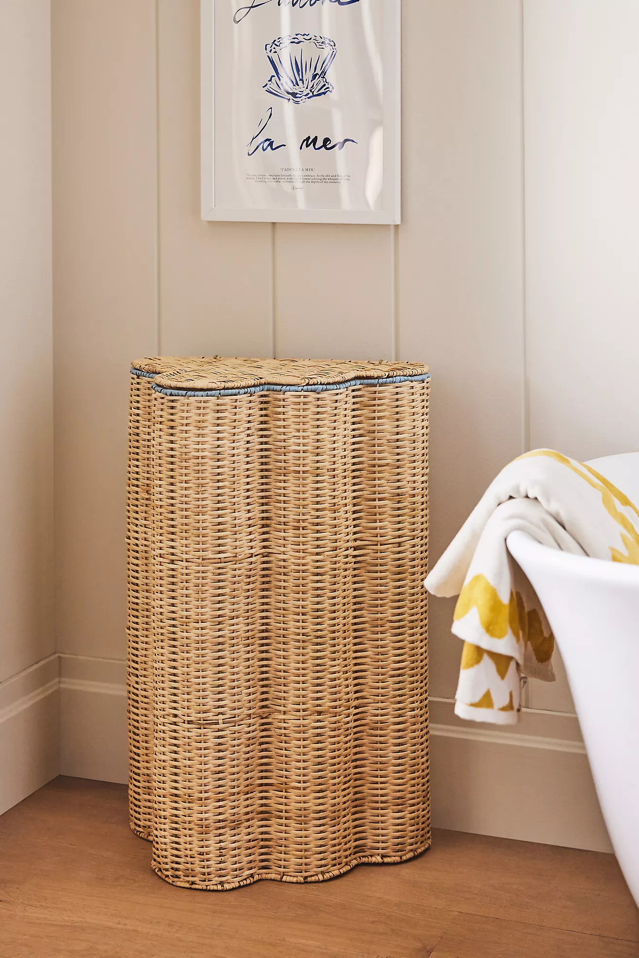 Cloud Woven Wicker Hamper | Anthropologie (US)