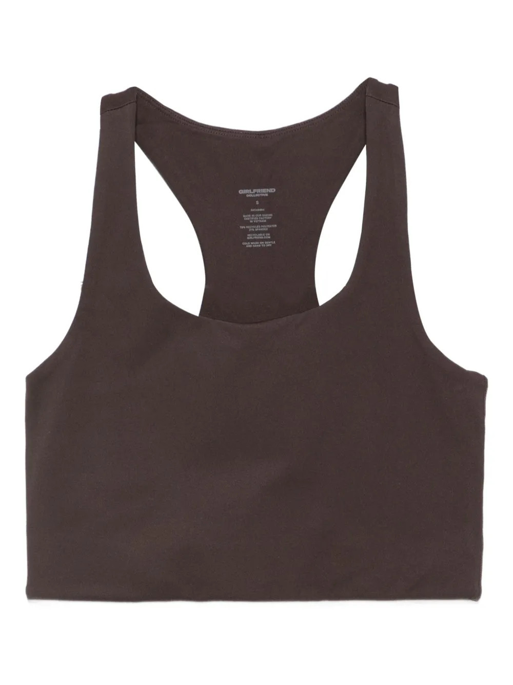 Girlfriend Collective Paloma racerback tank top - Brown | Farfetch Global
