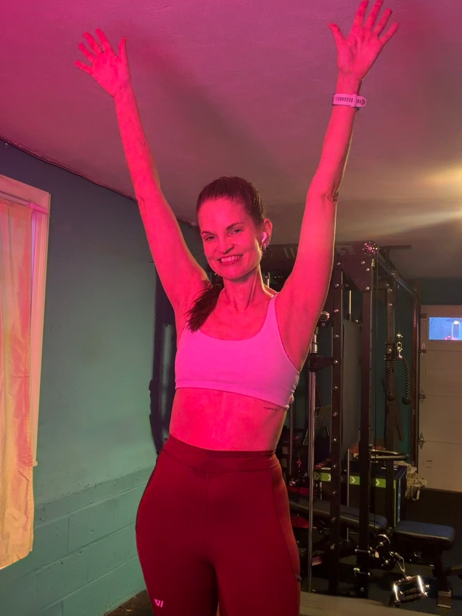 Downed wires and trees meant a shift to an indoor run this AM. Thankful all is ok around our house after a loud storm last night! 

#LTKActive #LTKfitnessgoals #LTKootd