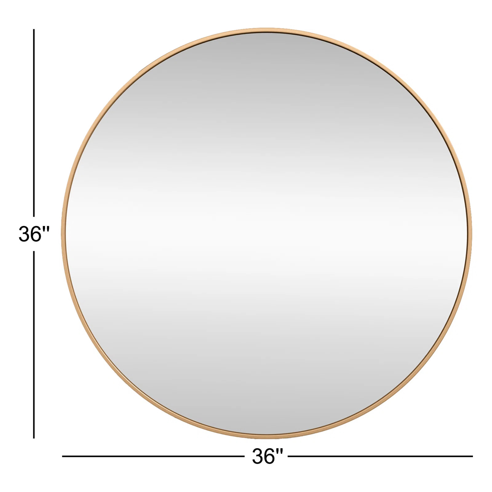 Sabine Metal Round Wall Mirror | AllModern