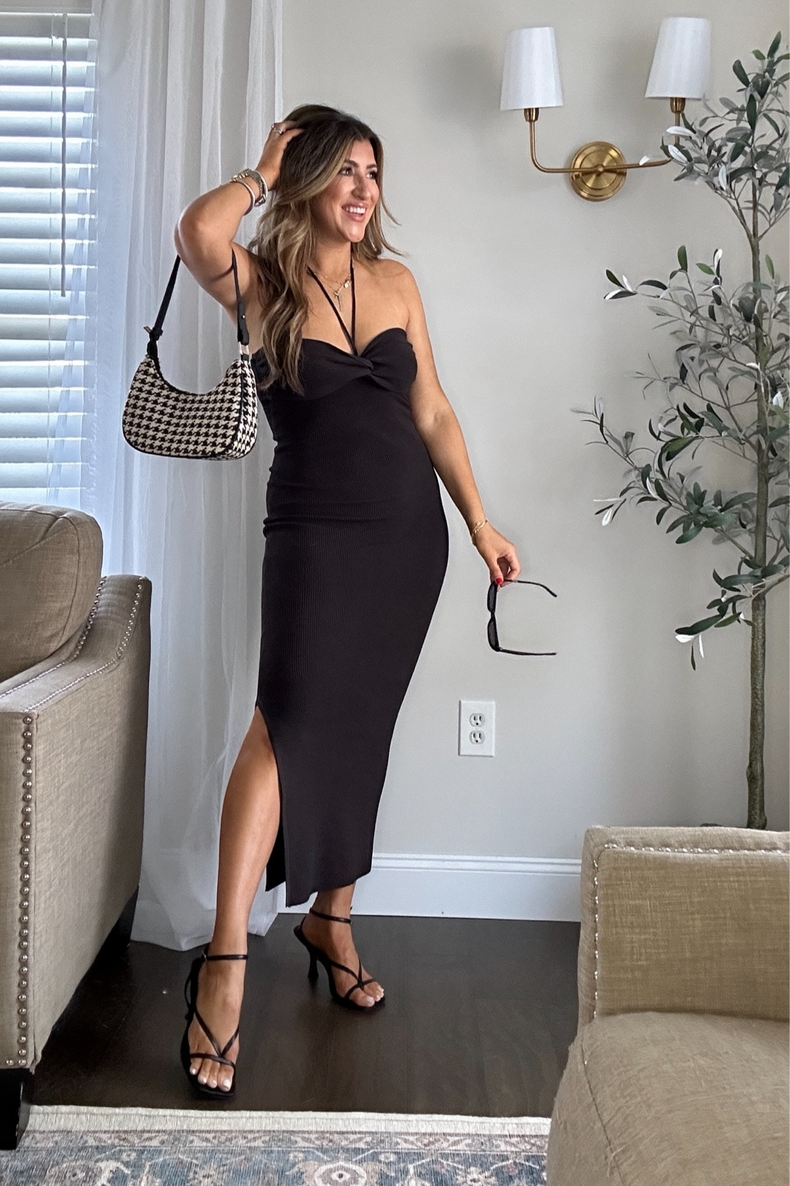 The cutest black spring dress! Dress up or down. Wearing a med. use code LAURENSPRING25 for 25% OFF! Xx

Can also use code LAURENHORN for 15% OFF purse! 

Date night outfit, vacation outfit, dress, resort wear. 

#LTKstyletip #LTKSeasonal #LTKtravel