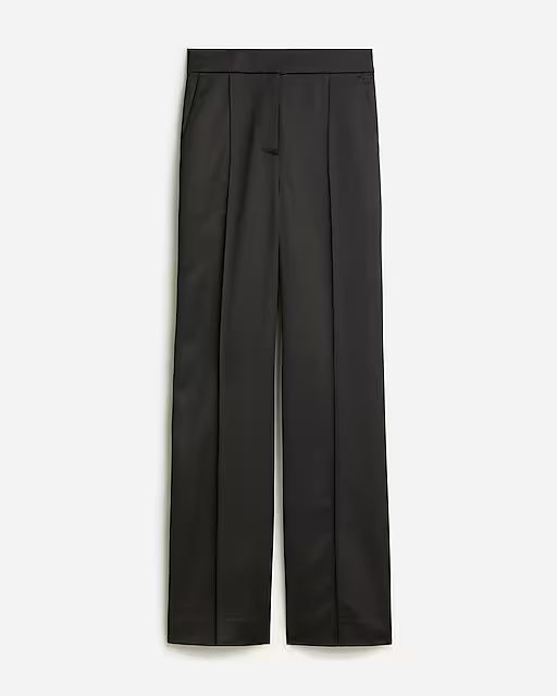Collection high-rise wide-leg pant in satin tailoring | J.Crew US