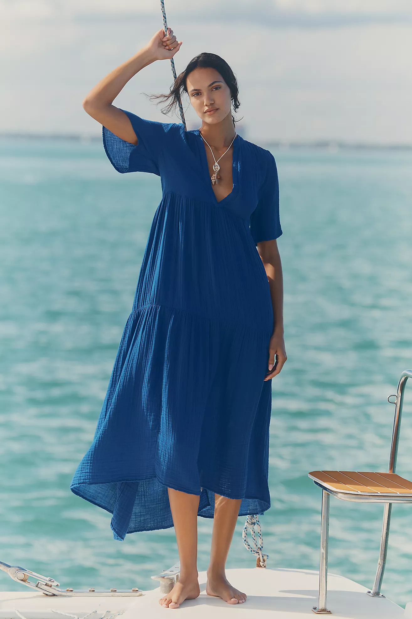 The Kallie Flowy Maxi Dress | Anthropologie (US)