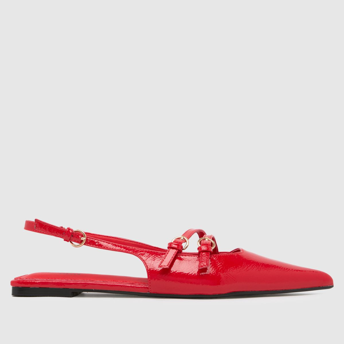 Womens Red SIMMI Della Point Flat Shoes | schuh | Schuh
