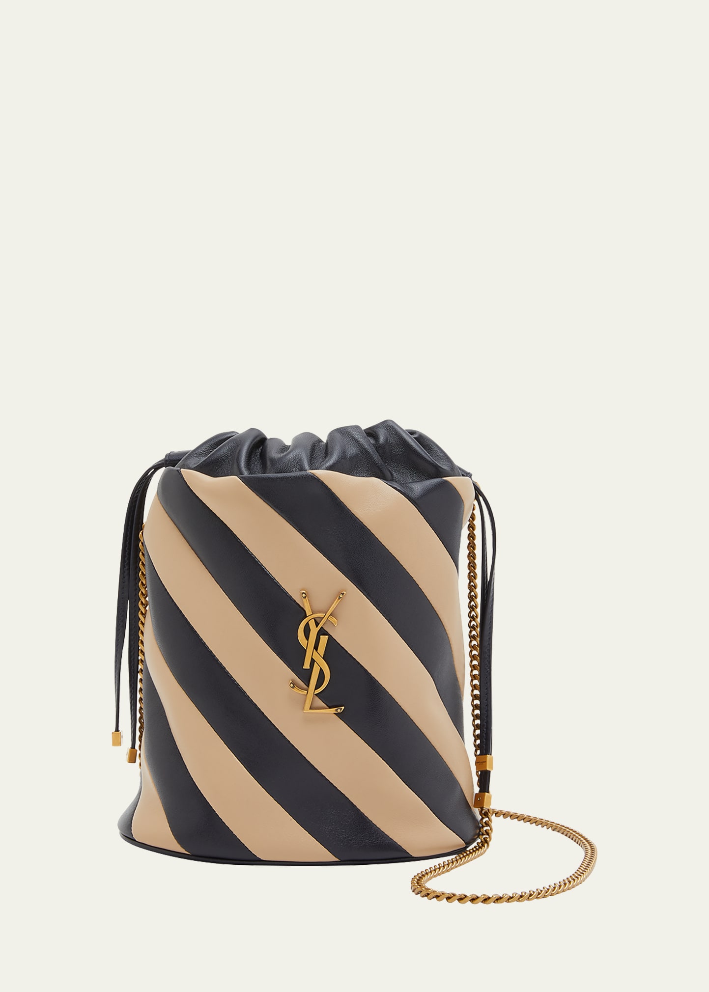 Saint Laurent Alix YSL Bucket Bag in Smooth Leather | Bergdorf Goodman