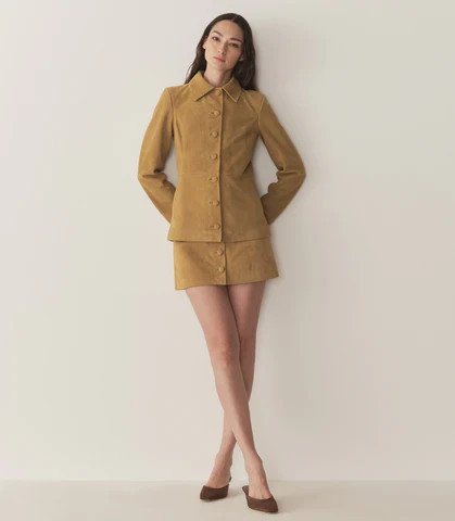 D�?EN Havilland Jacket -- Light Camel - Size - L Button Up | DOEN