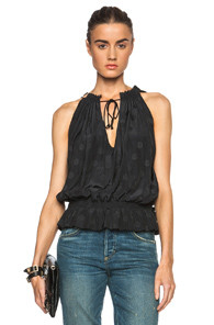 Calvin Rucker Sugar Poly Top in Black | FWRD 