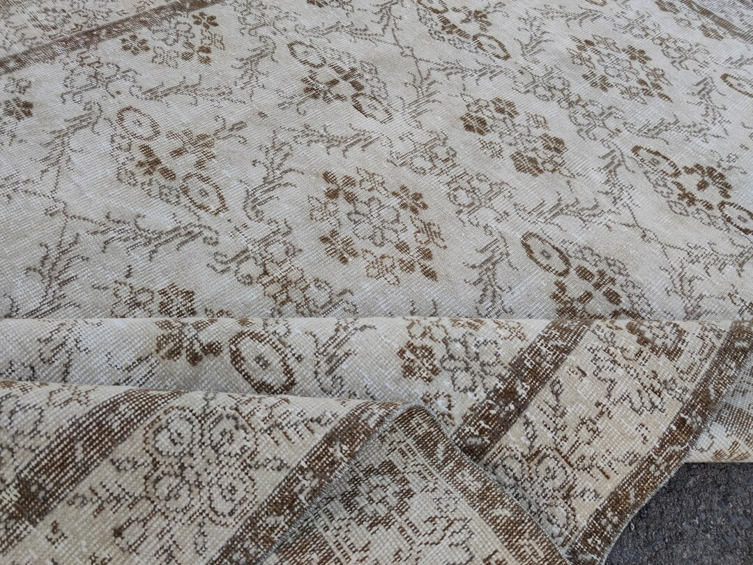 Neutral Rug 5x8, Beige Rug, Handmade Rug, Vintage Rug, Turkish Rug, Rugs for Kitchen, Living Room... | Etsy (US)