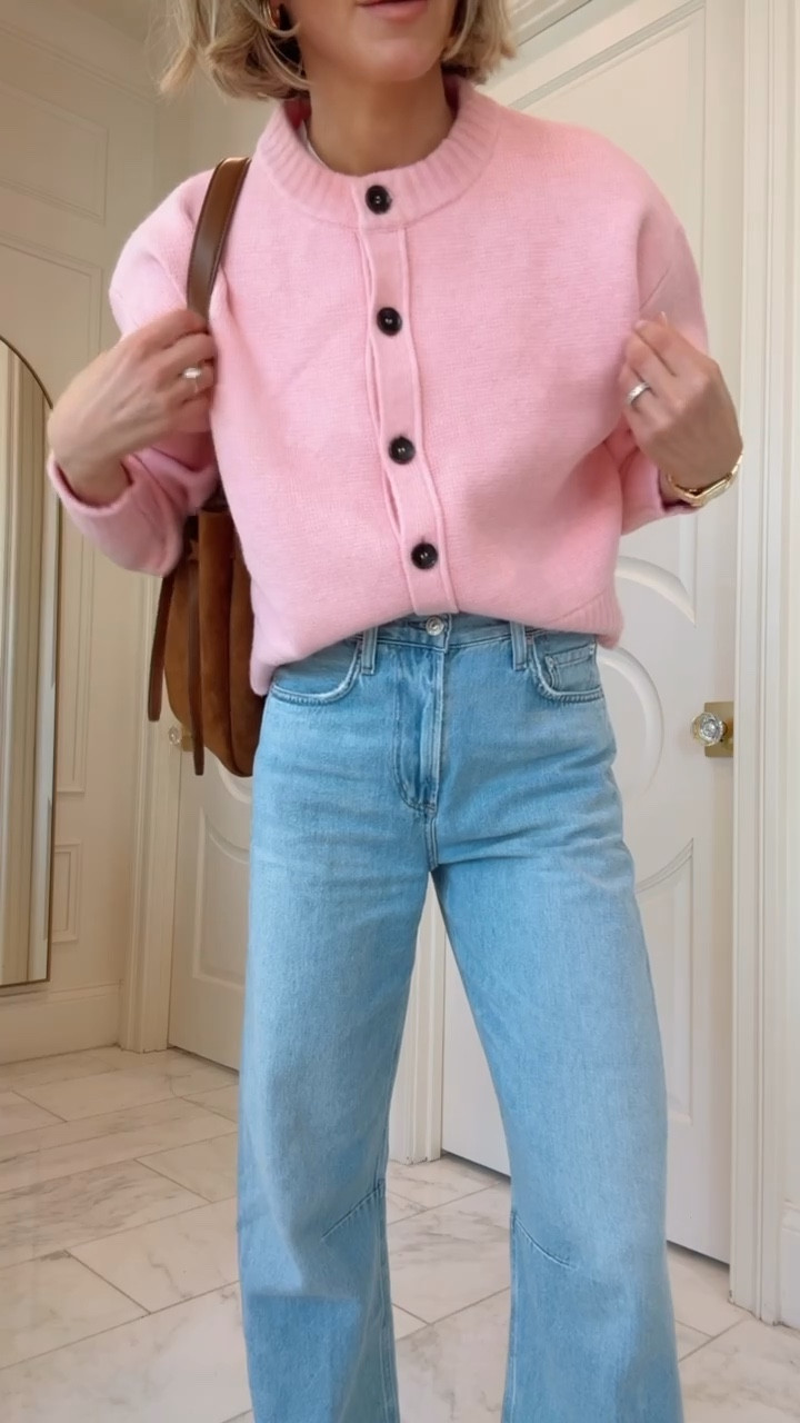 What I wore today 💗 Pink is the color of the season, and this cardigan instantly elevates a simple jean and sneaker combo.
#LTKstyle #PinkObsessed @Zara @Shopbop @adidas 

#LTKValentine #LTKootd