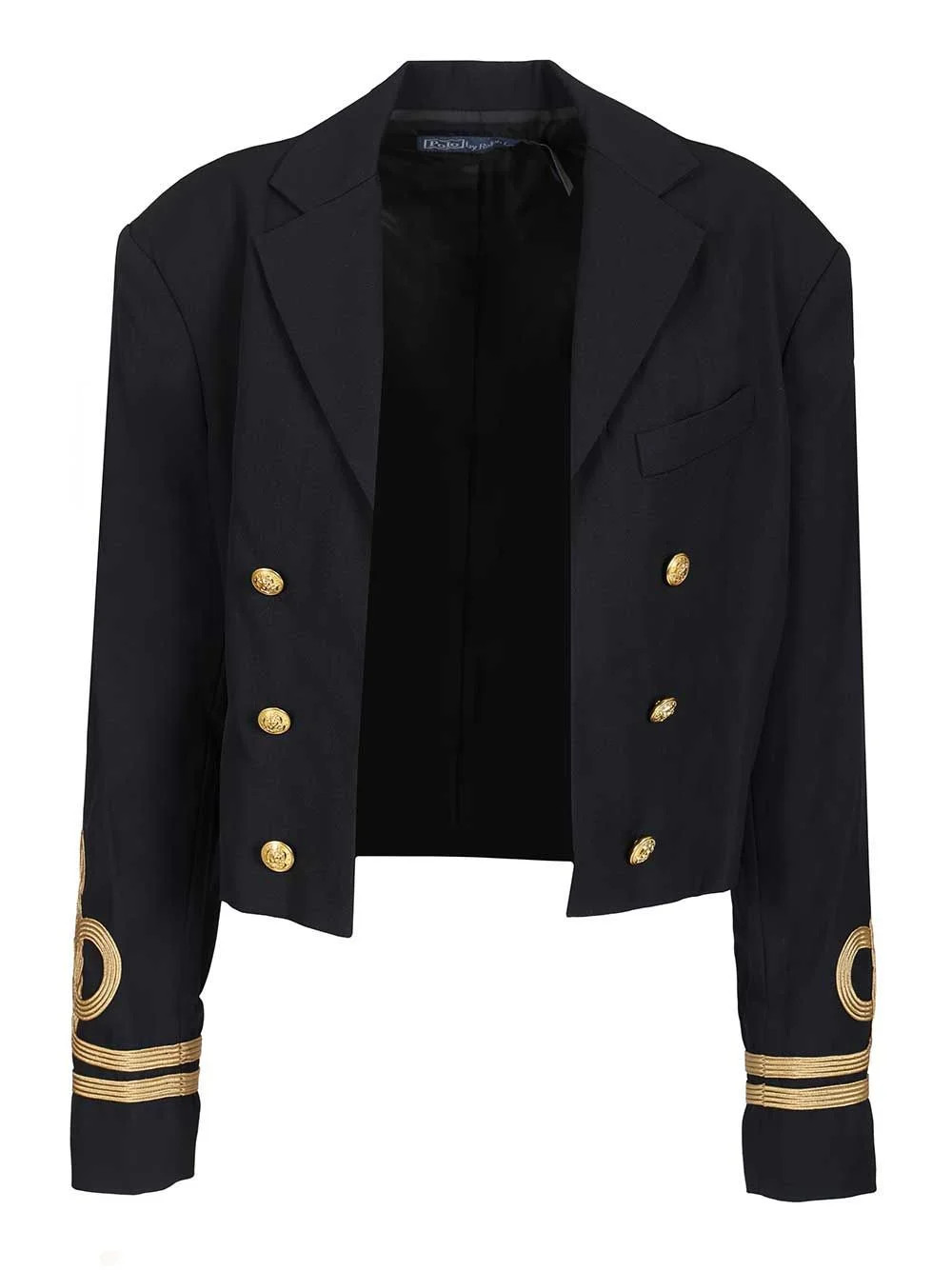 Polo Ralph Lauren Double-Breasted Rope-Detail Jacket | Cettire Global