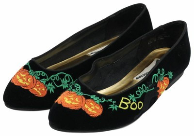 VINTAGE Mootsies Tootsies Womens Black Halloween Embroidered Flats Shoes Sz 7M | eBay US