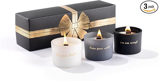 Janos Fernando Aromatherapy Candle Gift Set - Soy Scented Candles with Essential Oils and Wooden ... | Amazon (US)