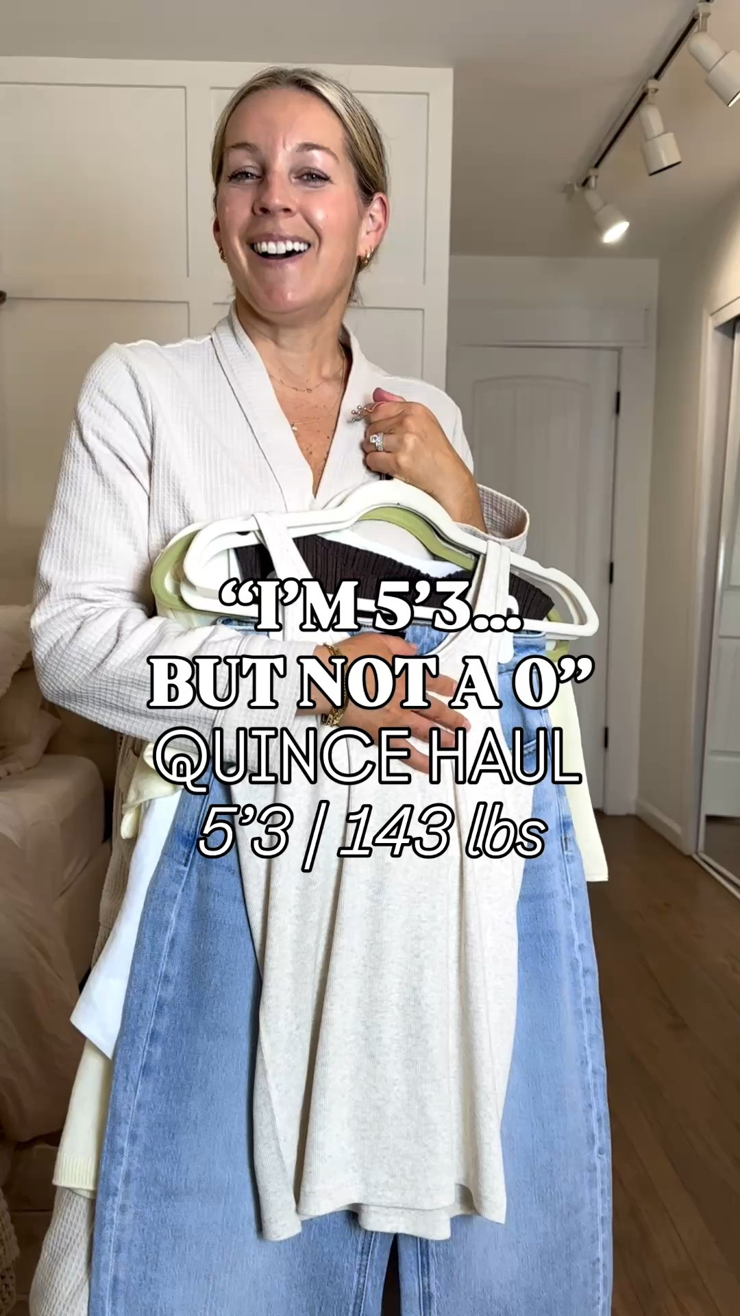 @Quince summer staples! Mediums in all the tops EXCEPT the yellow sweater tee. That’s a large for an extra relaxed look. Jeans are 29 in color “cool blue”. #quincepartner

#LTKPetite #LTKMidsize #LTKOver40