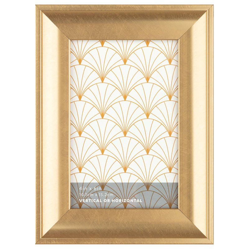 Gold Scoop Profile Tabletop Picture Frame, 4x6 | At Home
