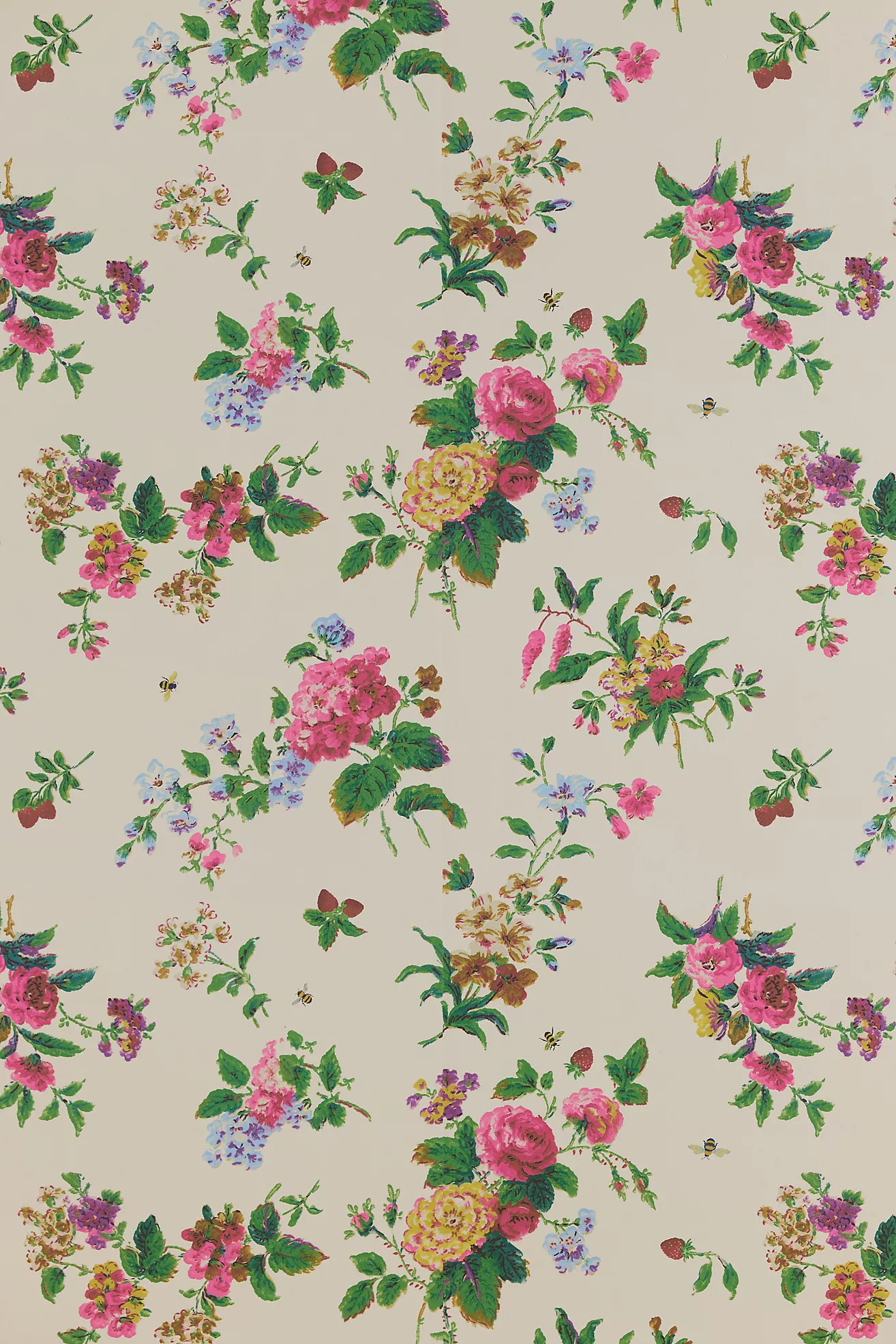 Camille Floral Wallpaper | Anthropologie (US)