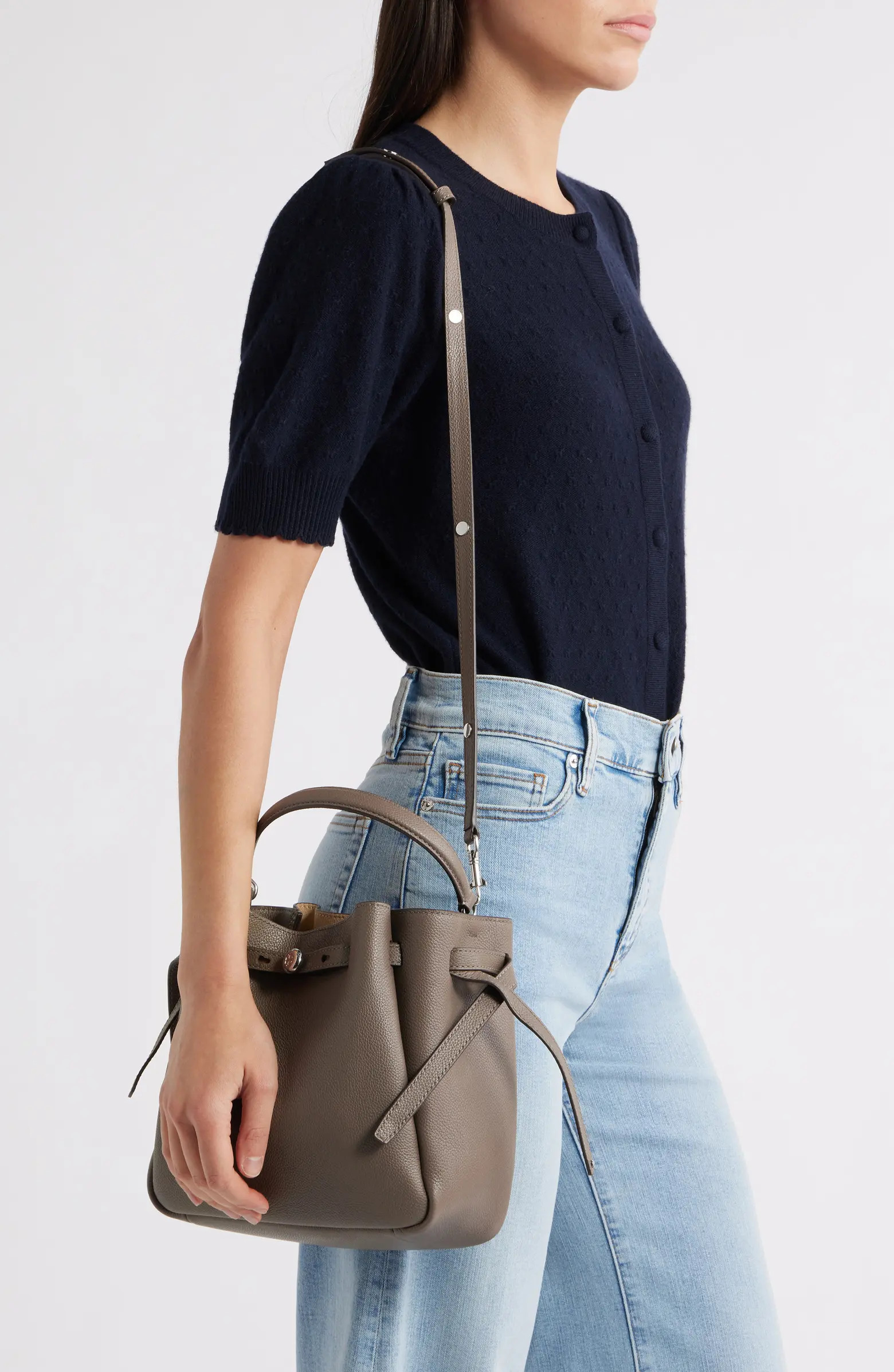 Romy Pebble Leather Bucket Bag | Nordstrom