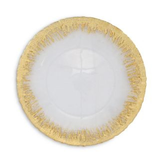 VIETRI Rufolo Glass Gold Brushstroke Service Plate/Charger  | Bloomingdale's Home | Bloomingdale's (US)