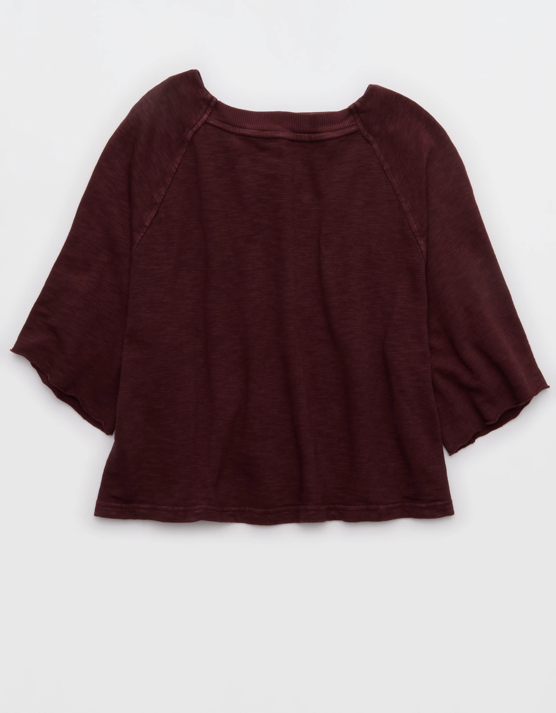 Aerie It's Casual Knit Slub T-Shirt | American Eagle Outfitters (US & CA)
