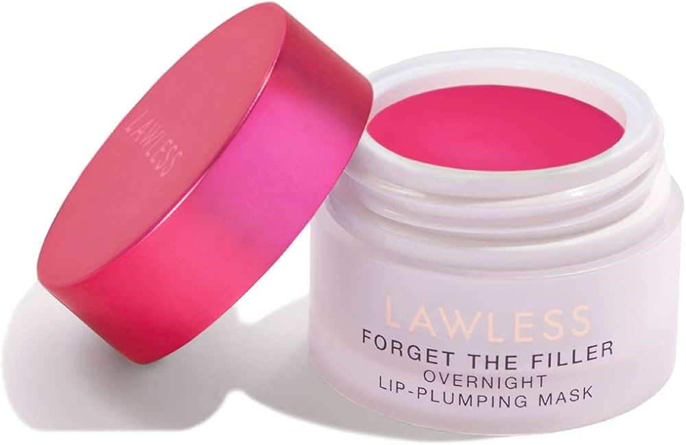 LAWLESS Women's Forget The Filler Overnight Lip Plumping, Juicy Watermelon, 28 oz | Amazon (US)