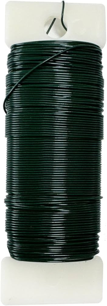 Green Floral Wire 22 Gauge,Christmas Wreaths Tree,Flexible Craft Paddle Wire Florist Green Wire f... | Amazon (US)