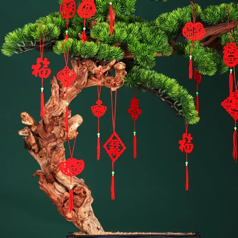 6pcs, Hanging Decor, Mixed Spring Festival Plush Bonsai Decorative Pendants, New Year Decoration,... | Temu Affiliate Program