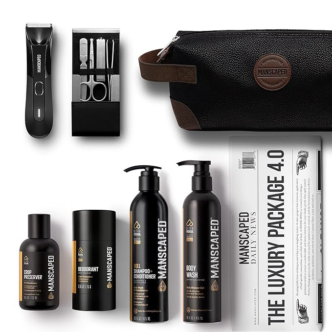 MANSCAPED® The Luxury Package 4.0 Includes: The Lawn Mower™ 4.0 Electric Trimmer, The Shears 2... | Amazon (US)