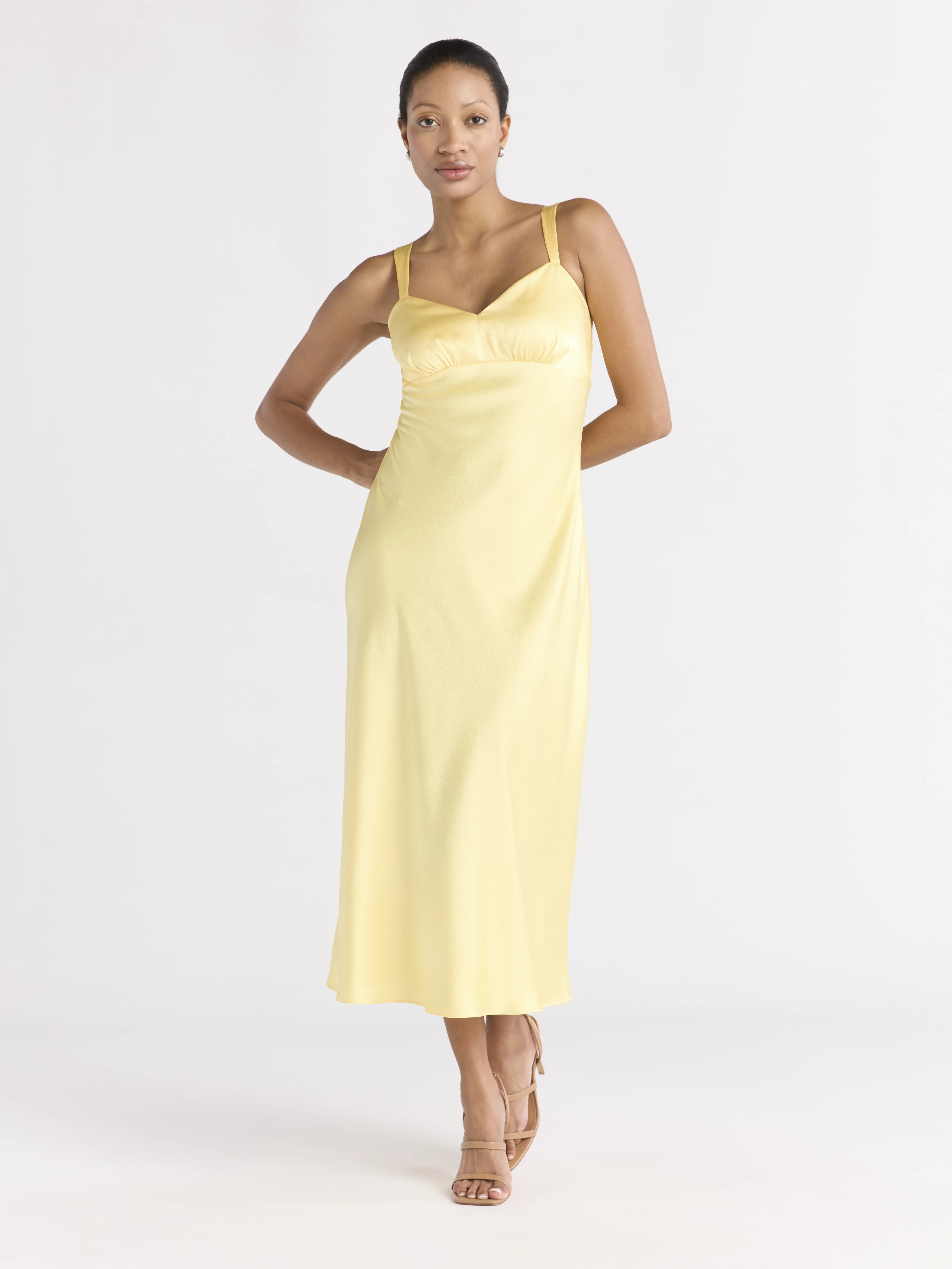 Sofia by Sofia Vergara Women's Bias Slip Dress, Above Ankle Length, Sizes XS-XXXL | Walmart (US)