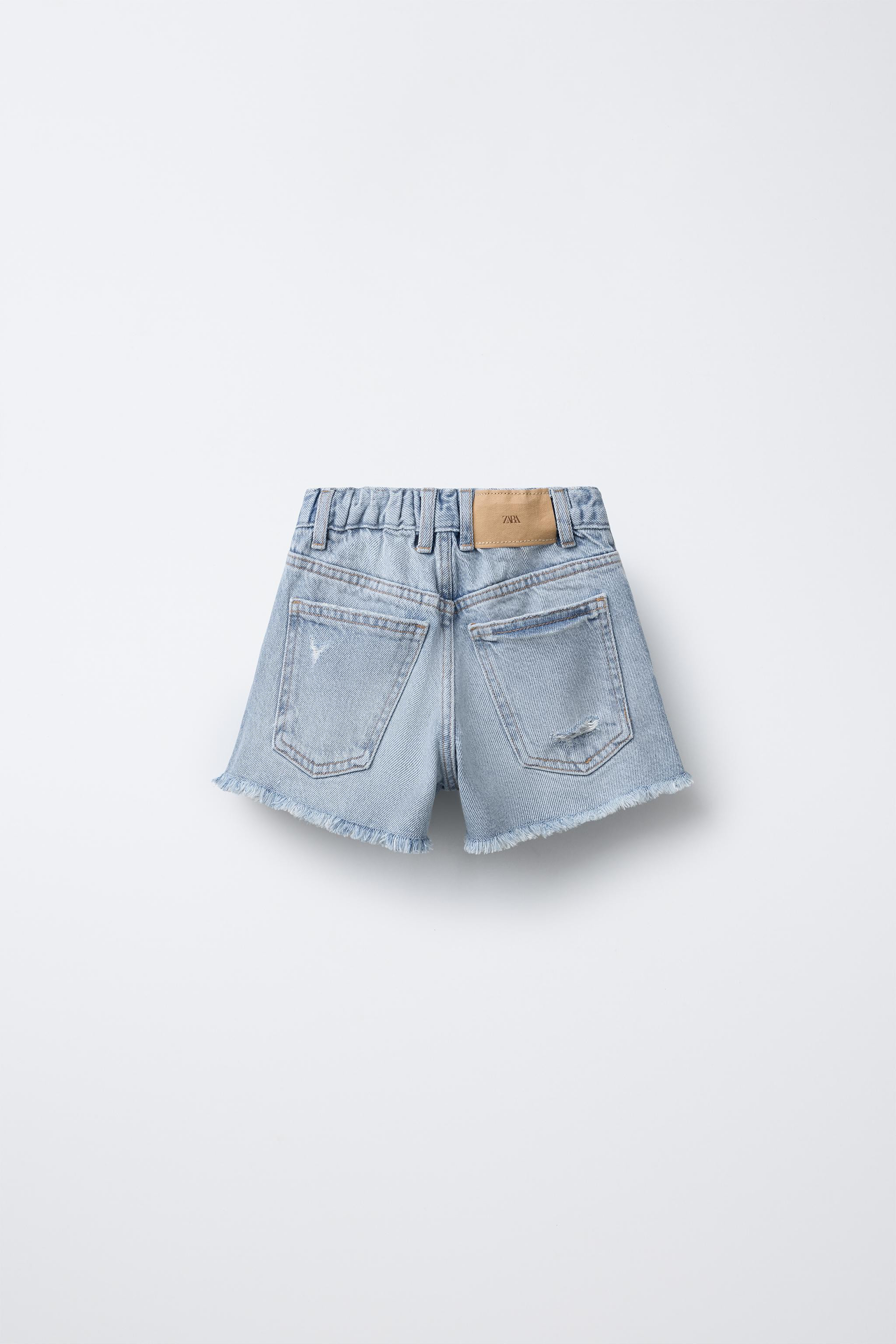 RIPPED DENIM SHORTS | Zara US