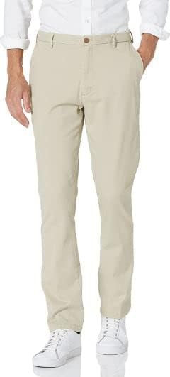 IZOD Men's Saltwater Stretch Flat Front Chino Pant | Amazon (US)