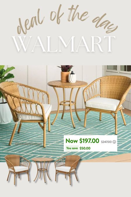 Walmart home deal of the day on patio furniture! 