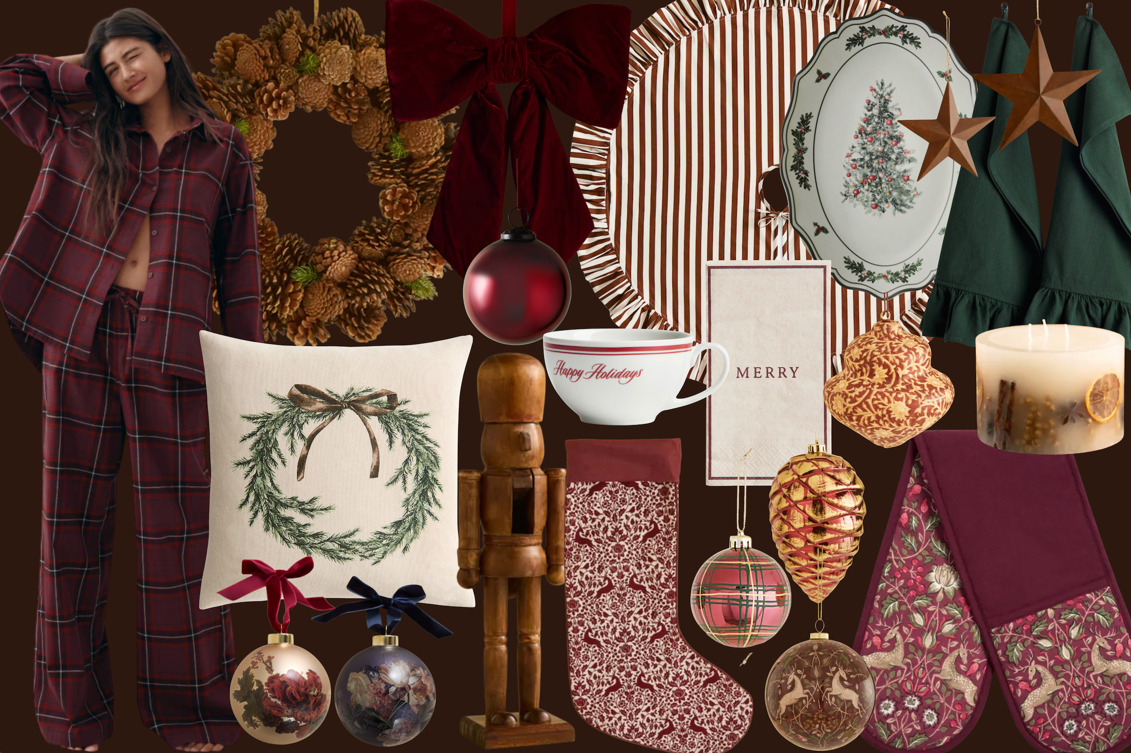 My favourite Christmas decor pieces from the high-street 🍂 Old money, Ralph Lauren Christmas aesthetic 🤎 Festive interiors 🎄 

 #LTKautumn #LTKwinter #LTKhome