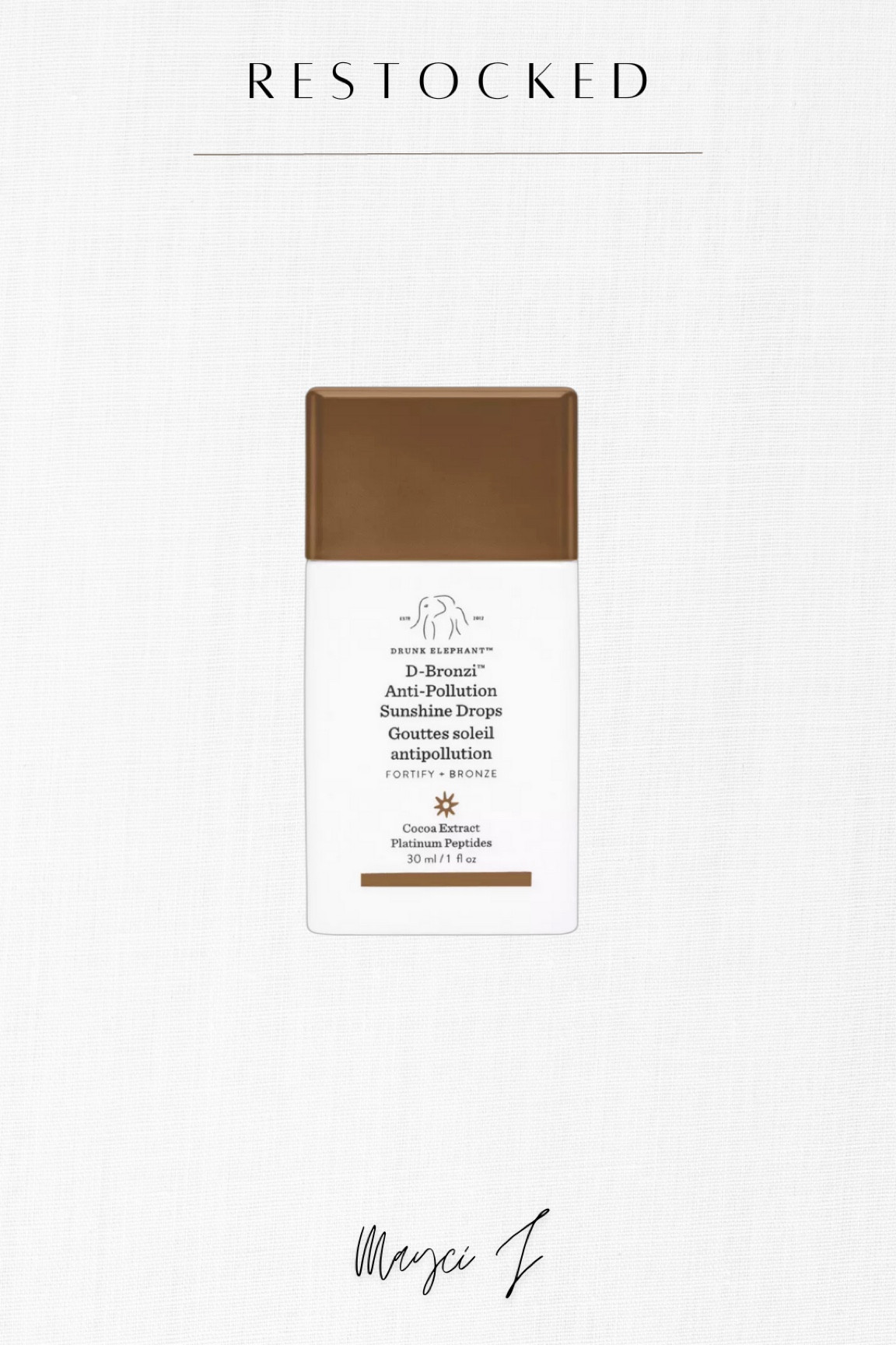 Drunk Elephant Bronzing drops are back in stock FINALLY! 😍 These are worth the hype and make my skin glow! 

#LTKstyletip #LTKFind #LTKbeauty