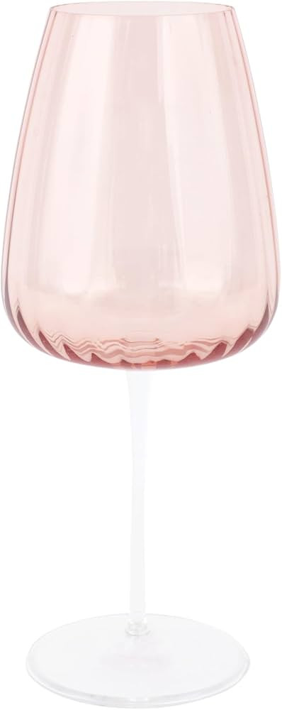Vietri Francesca Blush Wine Glass, 9" H, 18 oz | Amazon (US)