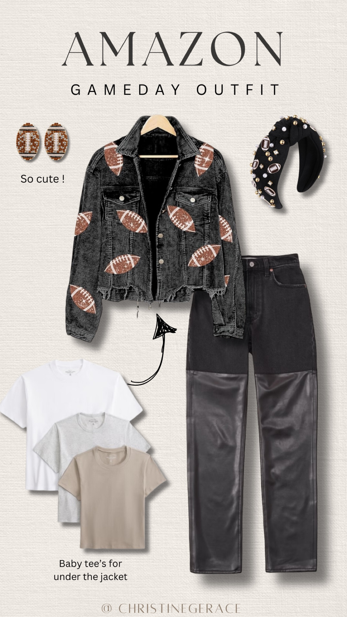 Amazon game day outfit idea !

Fall outfit, football, game day, jeans, jacket, earrings, baby tee, headband

#christinegerace

#LTKxPrimeDay #LTKStyleTip #LTKFindsUnder50
