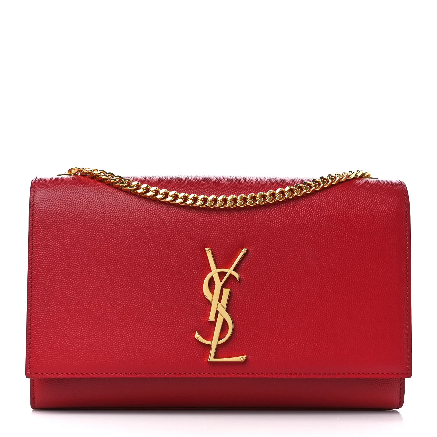Grain De Poudre Medium Monogram Kate Satchel Red | FASHIONPHILE (US)