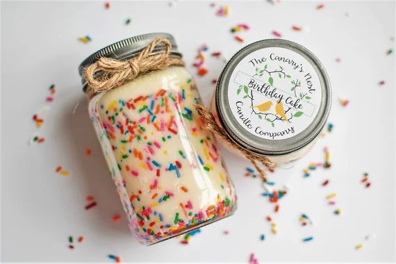 Birthday Cake Scented Soy Candle Birthday Gifts Best | Etsy | Etsy (US)